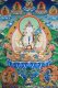 Chenrezig with Manjushree, Vajrapani and 5 Buddhas Chenrezig with Manjushree, Vajrapani and 5 Buddhas