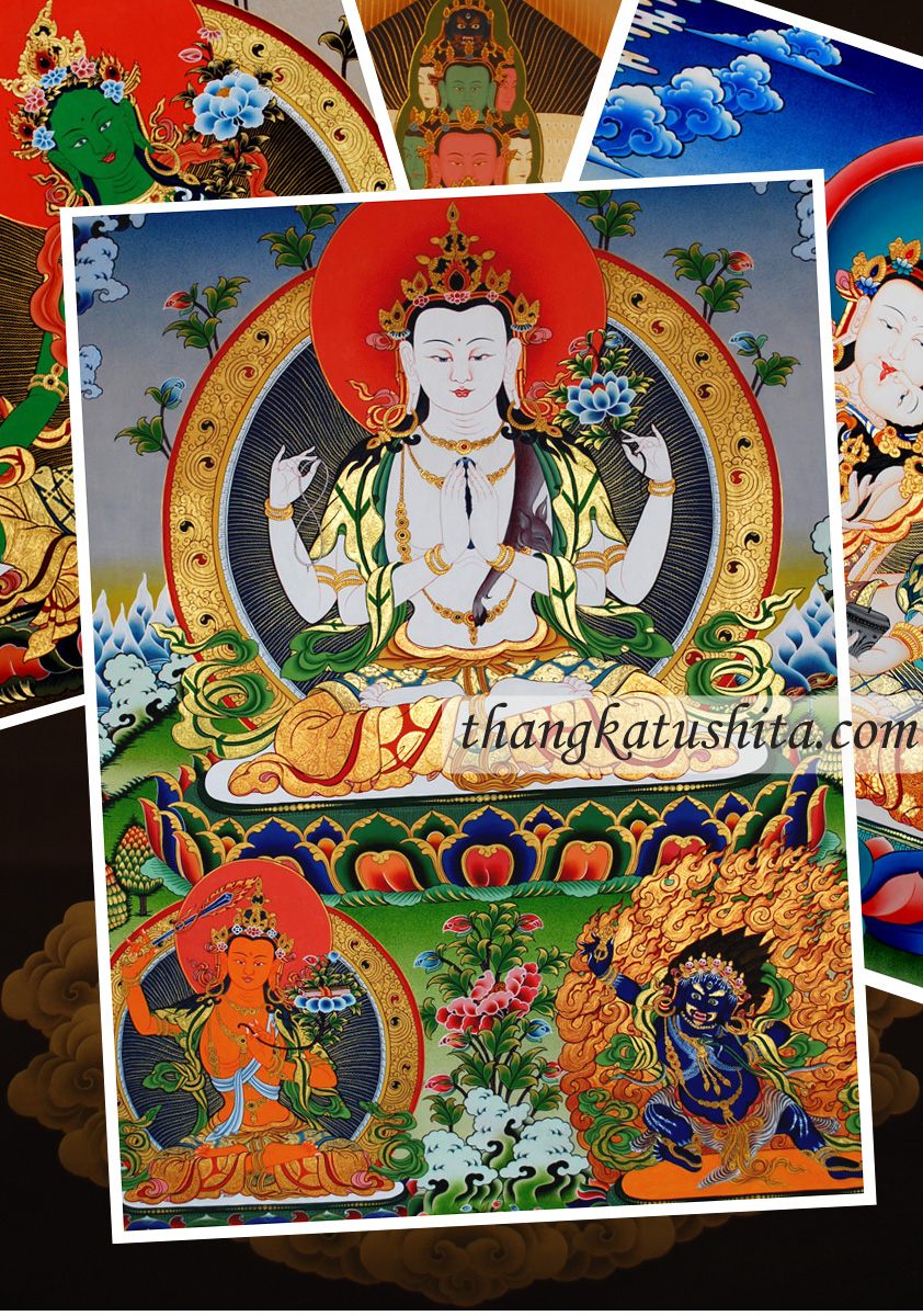 Tushita Heaven Thangka